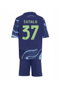Ajax Josip Sutalo #37 Babytruitje Uit tenue Kind 2025-26 Korte Mouw (+ Korte broeken)